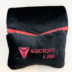 Secret Lab Head Pillow And Lumbar Support Cushion Set New Open Box Black / Red